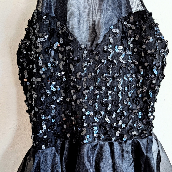 Sold! NWT Vintage Y2K Faviana Sequin High Neck Backless Dress - Picture 4 of 10